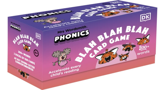 Book cover of: Mrs Wordsmith Phonics Blah Blah Blah Card Game, Ages 4-7 (Early Years and Key Stage 1). By: Wordsmith