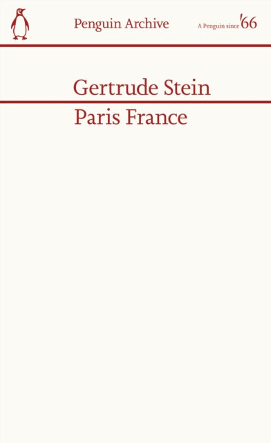 Paris France 9780241746806 Gertrude Stein
