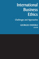 Book cover of: International Business Ethics. By: Georges Enderle
