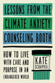 Book cover of: Lessons from the Climate Anxiety Counseling Booth. By: Kate Schapira