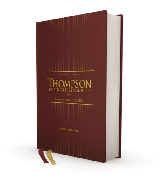 Book cover of: NKJV, Thompson Chain-Reference Bible, Hardcover, Red Letter, Comfort Print. By: Frank Charles Thompson