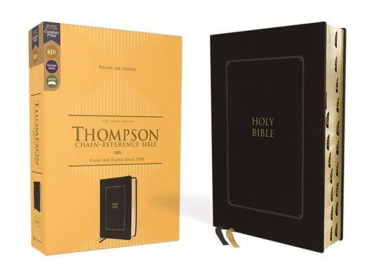 Book cover of: KJV, Thompson Chain-Reference Bible, Leathersoft, Black, Red Letter, Thumb Indexed, Comfort Print. By: Frank Charles Thompson