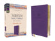 Book cover of: NRSVue, Holy Bible, Personal Size, Leathersoft, Purple, Comfort Print. By: Zondervan Publishing Company
