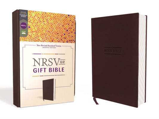 Book cover of: NRSVue, Gift Bible, Leathersoft, Burgundy, Comfort Print. By: Zondervan Publishing Company