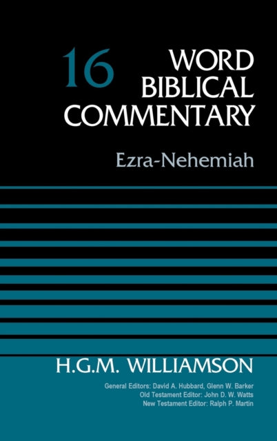 Book cover of: Ezra-Nehemiah, Volume 16. By: H. G. M. Williamson