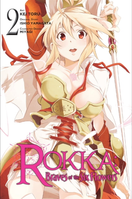Book cover of: Rokka: Braves of the Six Flowers, Vol. 2 (Manga). By: Ishio Yamagata