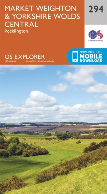 Book cover of: Market Weighton and Yorkshire Wolds Central. By: Ordnance Survey