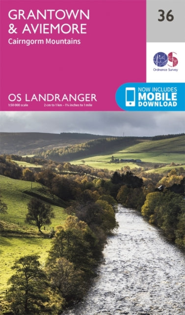 Book cover of: Grantown, Aviemore & Cairngorm Mountains. By: Ordnance Survey