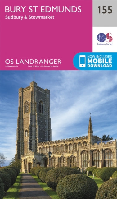 Book cover of: Bury St Edmunds, Sudbury & Stowmarket. By: Ordnance Survey