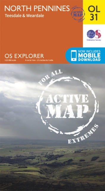Book cover of: North Pennines - Teesdale & Weardale. By: Ordnance Survey