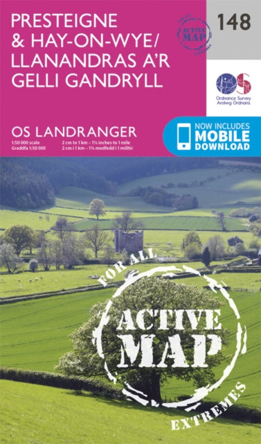 Book cover of: Presteigne & Hay-on-Wye / Llanandras A'r Gelli Gandryll. By: Ordnance Survey