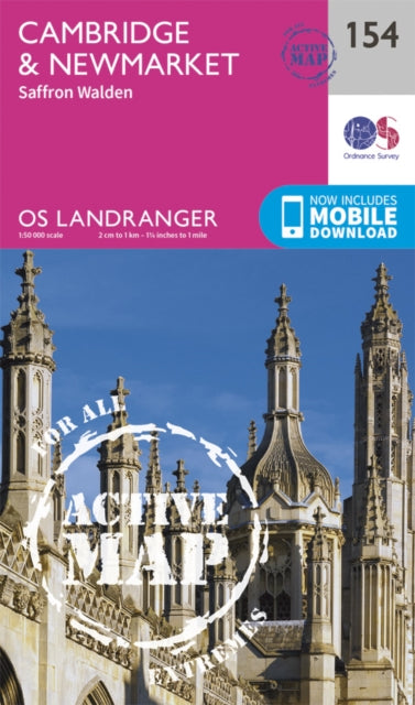 Book cover of: Cambridge, Newmarket & Saffron Walden. By: Ordnance Survey