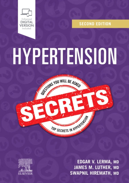 Book cover of: Hypertension Secrets. By: Edgar V. Lerma