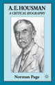 Book cover of: A. E. Housman. By: Norman Page