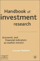Book cover of: Handbook of Investment Research. By: Conrad Michael Mattern