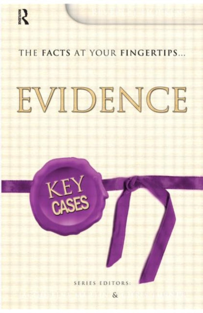 Book cover of: Key Cases: Evidence. By: Beverly Hopkins