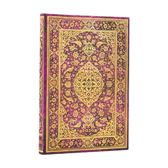 Book cover of: 2026 The Orchard (Persian Poetry) Mini 12-month Horizontal Hardcover Flexi Dayplanner 2026 (Elastic Band Closure). By: Paperblanks