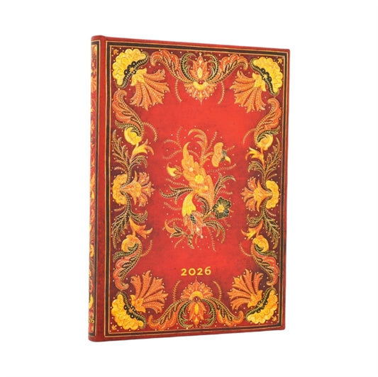 Book cover of: 2026 Fiammetta Midi 12-month Vertical Hardcover Flexi Dayplanner 2026 (Elastic Band Closure). By: Paperblanks