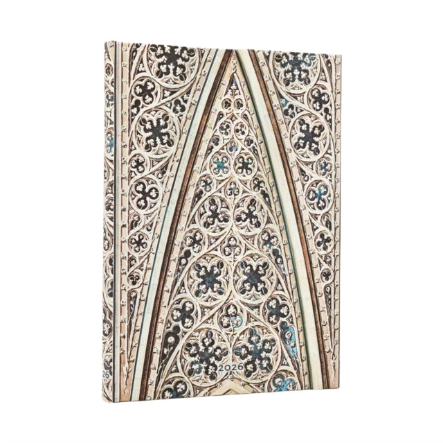 Book cover of: 2026 Vault of the Milan Cathedral (Duomo di Milano) Midi 12-month Verso Hardcover Flexi Dayplanner 2026 (Wrap Closure)