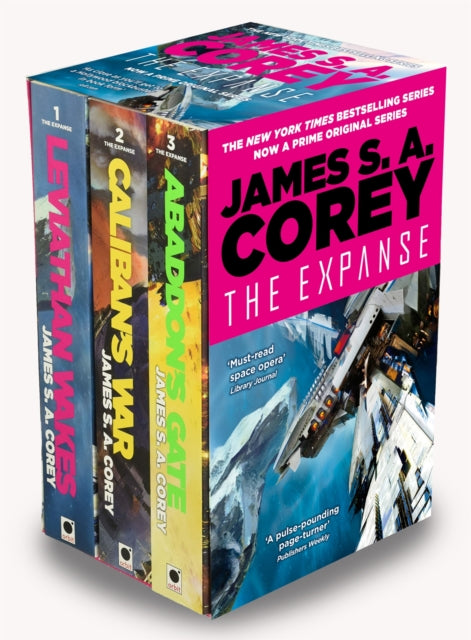 Book cover of: Expanse Box Set Books 1-3 (Leviathan Wakes, Caliban's War, Abaddon's Gate). By: James S. A. Corey