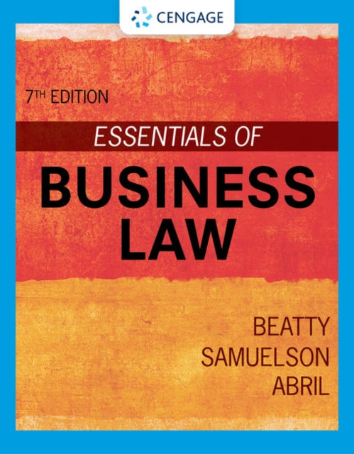 Book cover of: Essentials of Business Law. By: Jeffrey F. Beatty