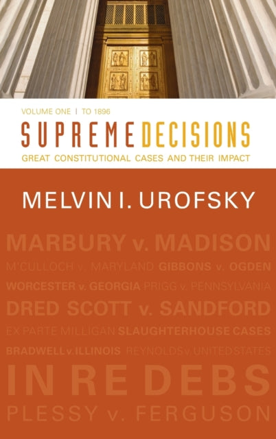 Book cover of: Supreme Decisions, Volume 1
