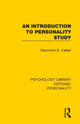 Book cover of: Introduction to Personality Study. By: Raymond B. Cattell