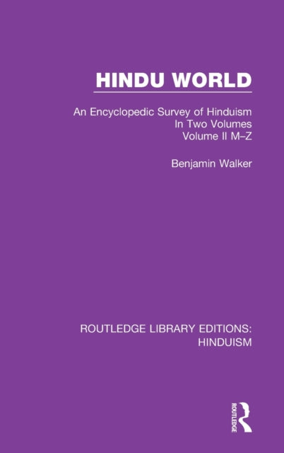 Book cover of: Hindu World. By: Walker, Benjamin