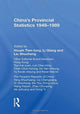 Book cover of: China's Provincial Statistics, 1949-1989. By: Tiandong Xue