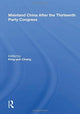 Book cover of: Mainland China After The Thirteenth Party Congress. By: Jingyu Zhang
