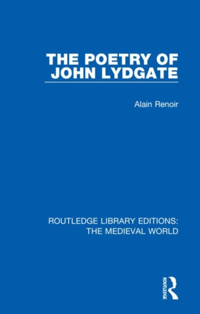 Book cover of: Poetry of John Lydgate. By: Alain Renoir