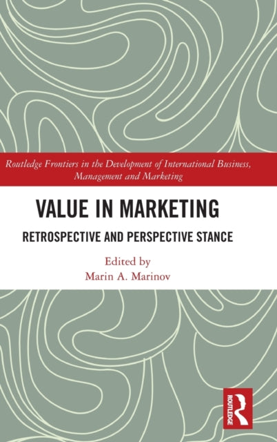 Book cover of: Value in Marketing. By: Marin A. Marinov