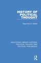 Book cover of: History of Political Thought. By: Raymond Garfield Gettell