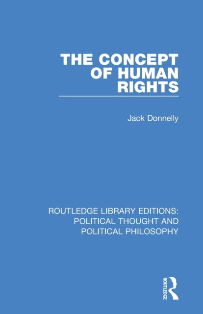 Book cover of: Concept of Human Rights. By: Jack Donnelly