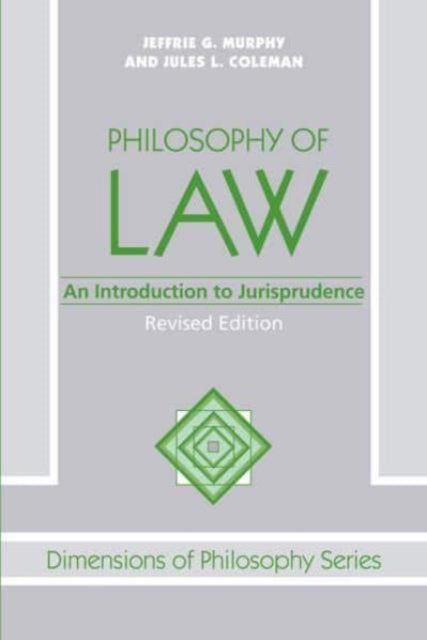 Book cover of: PHILOSOPHY OF LAW