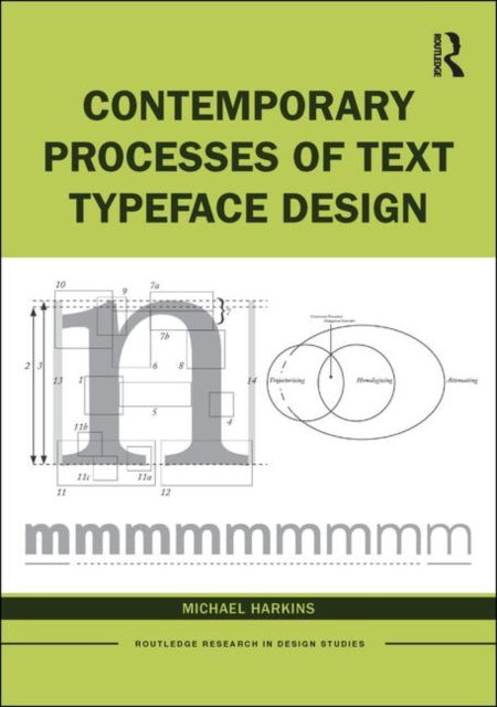 Book cover of: Contemporary Processes of Text Typeface Design. By: Michael Harkins