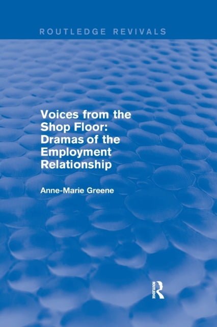 Book cover of: Voices from the Shop Floor. By: Anne-Marie Greene