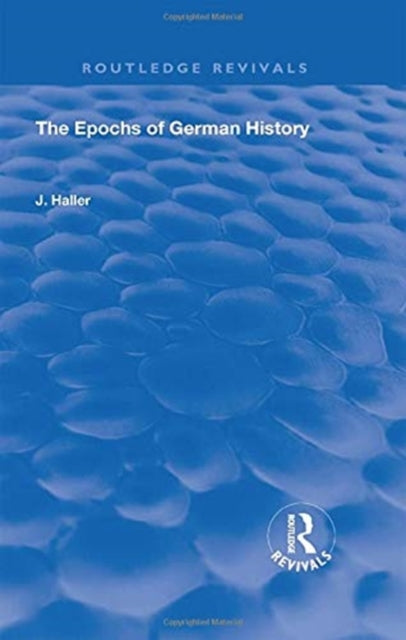 Book cover of: Epochs of German History