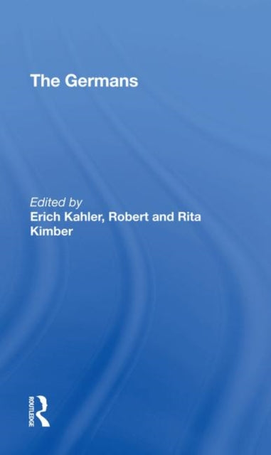 Book cover of: Germans. By: Erich Kahler