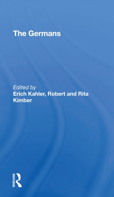 Book cover of: Germans. By: Erich Kahler