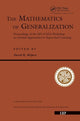 Book cover of: Mathematics Of Generalization