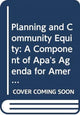 Book cover of: Planning and Community Equity. By: Agenda for Agenda for America's Communities Program