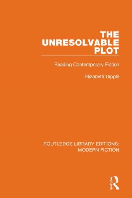 Book cover of: Unresolvable Plot. By: Elizabeth Dipple