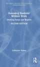 Book cover of: Assessing Students' Written Work. By: Catherine Haines
