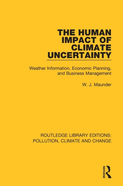 Book cover of: Human Impact of Climate Uncertainty