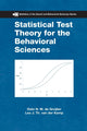 Book cover of: Statistical Test Theory for the Behavioral Sciences. By: Dato N. M. de Gruijter