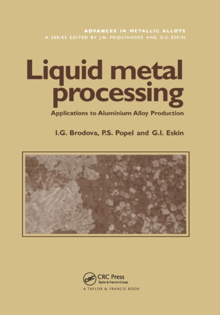Book cover of: Liquid Metal Processing. By: I. G. Brodova