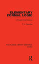 Book cover of: Elementary Formal Logic. By: C. L. Hamblin