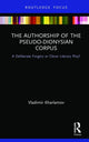 Book cover of: Authorship of the Pseudo-Dionysian Corpus. By: Vladimir Kharlamov