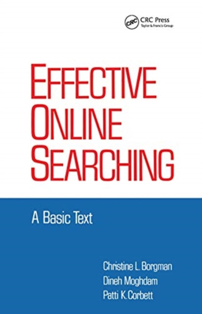 Book cover of: Effective Online Searching. By: Christine L. Borgman